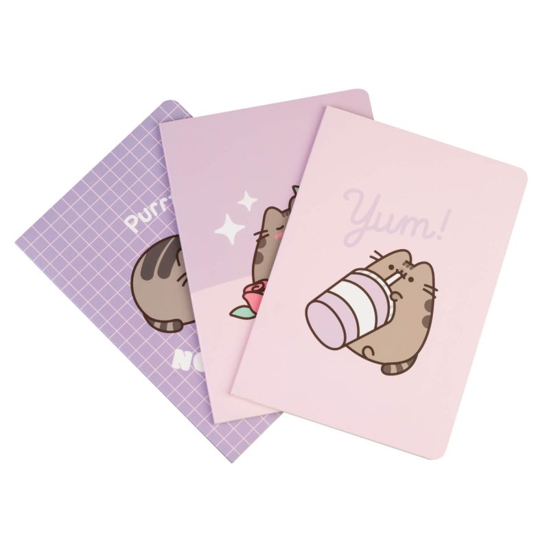 2FF6B9D5-CA43-4532-864E-1A0D954A033F.jpg Pusheen - Zestaw zeszytów A5 z kolekcji Moments 3 szt. - obrazek 1