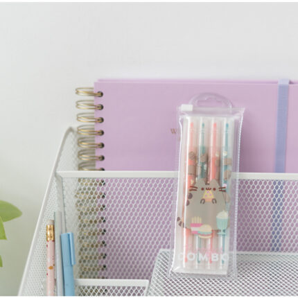 Pisaki Pusheen 4w1 w etui – pastelowe kolory i dwie końcówki w każdym markerze