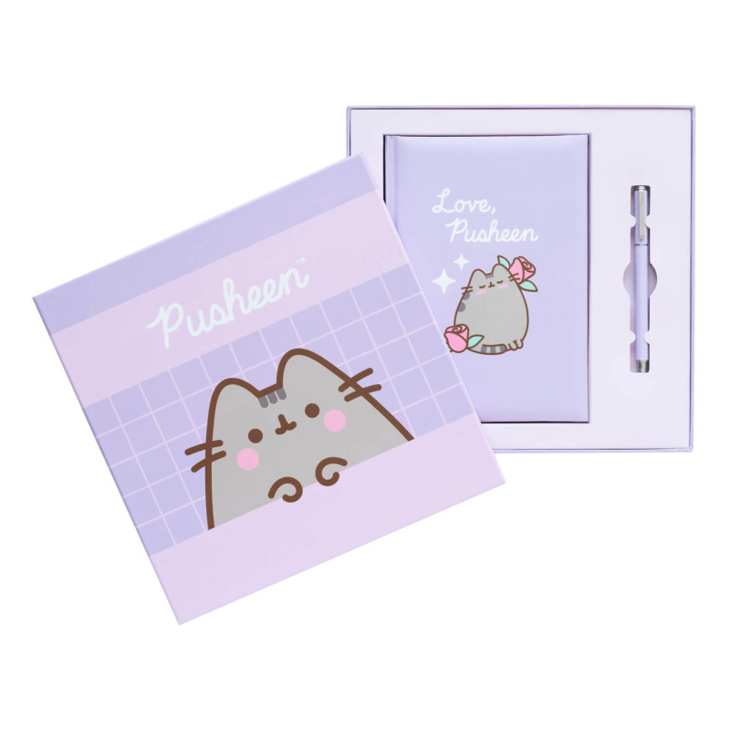949A42B7-4834-4CB8-B89C-F0C6706BE083.jpg Pusheen - Zestaw notatnik A5 + długopis z kolekcji Moments - obrazek 1