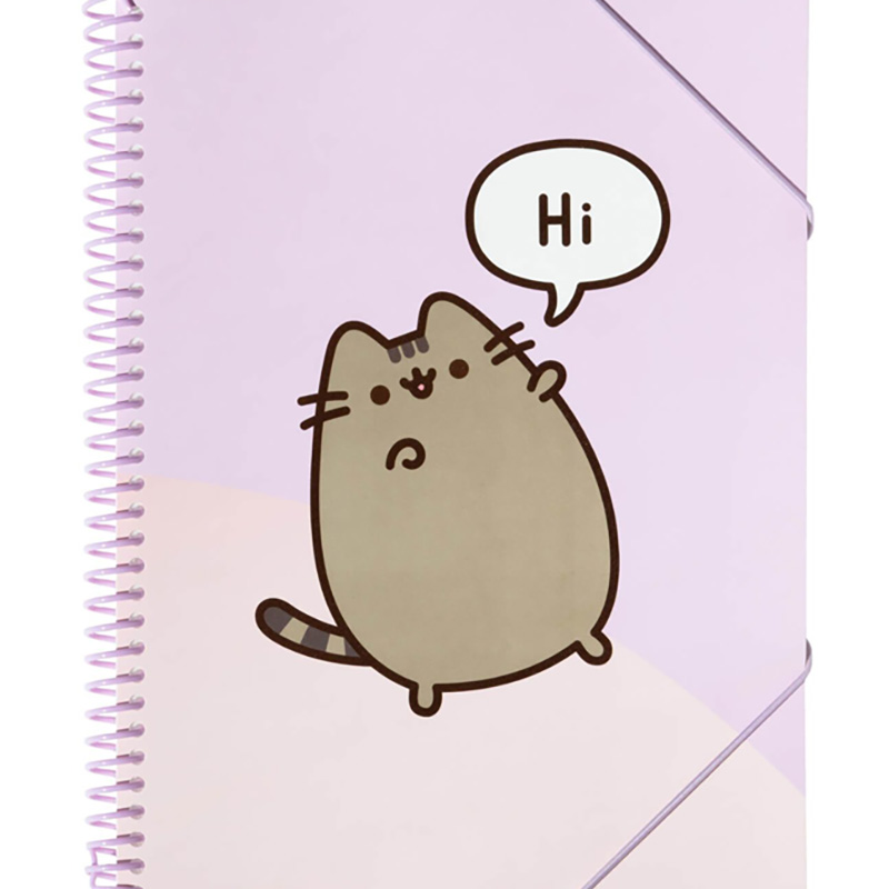 A71219D8-2618-EF11-91C2-2CEA7FB072AA.jpg Pusheen - Skoroszyt A4 z gumką + 30 przezroczystych koszulek - obrazek 1