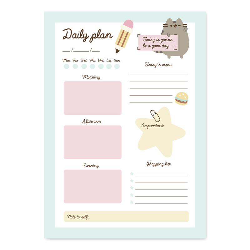B133B841-6051-EC11-91AD-2CEA7FB072AA.jpg Pusheen - Planner dzienny z kolekcji Foodie 54 strony - obrazek 1