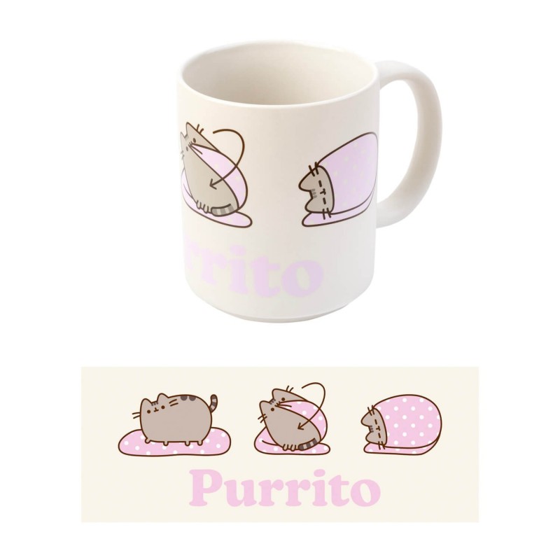 Kubek ceramiczny 350 ml z kolekcji „Purrito” – z uroczą grafiką Pusheen