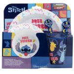 Disney Stitch - Zestaw naczyń do mikrofali 5 szt. z kolekcji Palms (talerz, miska, kubeczek, widelec, łyżeczka) - obrazek 2