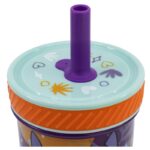 Disney Stitch - Nieprzewracalny kubek Dropsafe z silikonową słomką z kolekcji Aloha 370 ml - obrazek 3