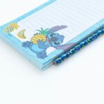 Disney Stitch - Magnetyczny notatnik / lista zakupów na lodówkę + ołówek z kolekcji Tropical (10 x 21 cm) - obrazek 4